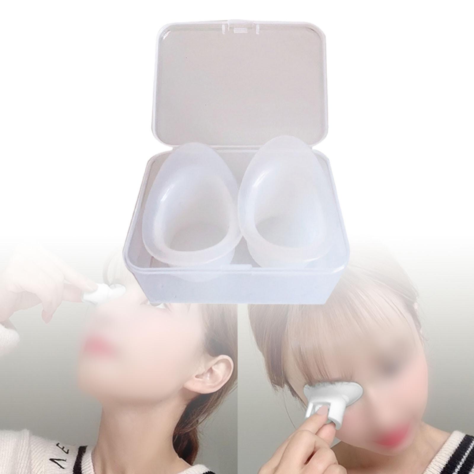

Set of 2 Soft Silicone Eye Wash Cups with Storage Container, Portable Eye Wash Cups