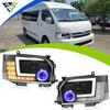 LED Projector Headlight with Sequential Turn Signals & DRL for Hiace 2005-2018