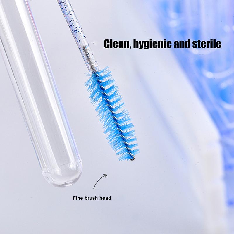 1Pcs Colorful Bow Tie Eyelash Brush Tubes With Crystal Lash Mascara Wands Eyebrow Comb Spoolies Applicators Makeup Tools
