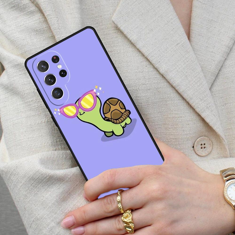 Cartoon Turtle Cell Phone Case for Samsung Galaxy S26 Ultra S25 S24 S23 S22 S21 S20 Note10 Cover