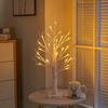 1pc 24 LED Easter tree, birch tree adjustable branches 3AA and USB power supply, bedroom decorative tree light (without battery)