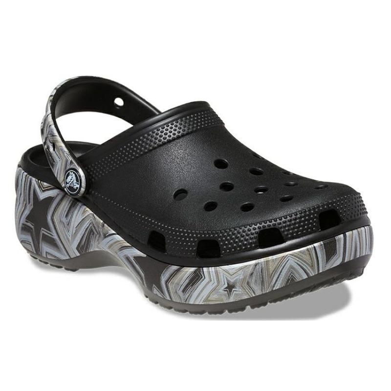 Crocs Classic Clog EVA Outdoor Breathable Clogs Women Color Black 208123-0C4
