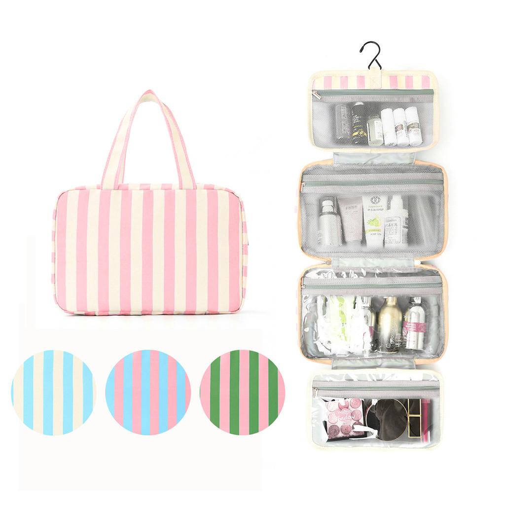 Travel Toiletry Bag With Wet And Dry Separation For Cosmetics And Makeup Storage