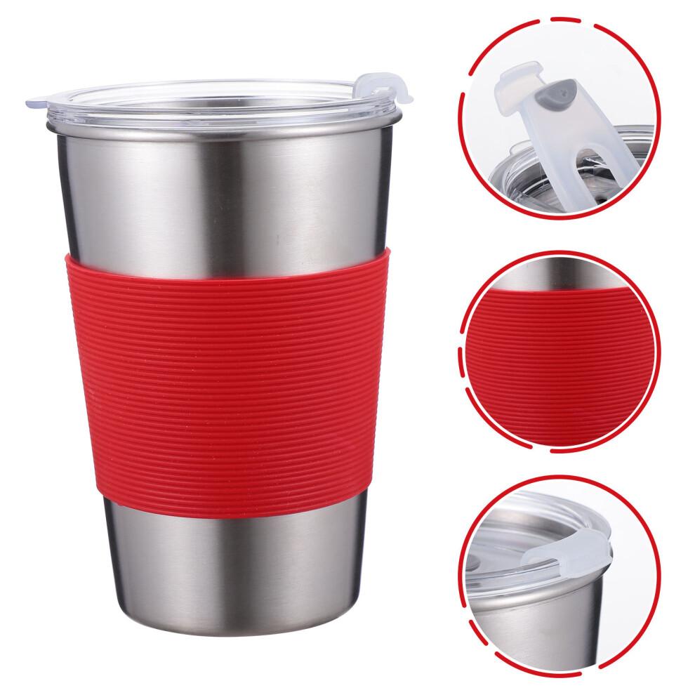 Kids Stainless Steel Sippy Cup With Straw Lid 500ml