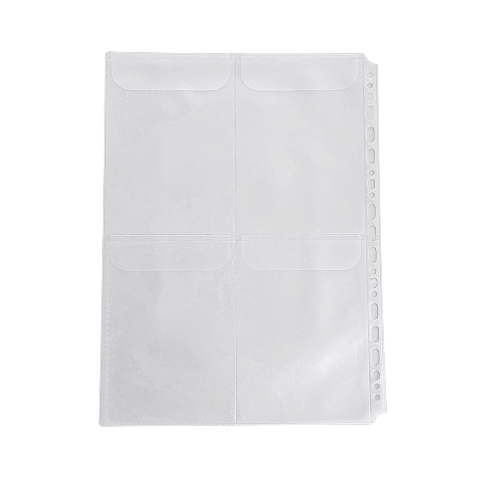 Папка-регистратор формата Letter, расширяющиеся органайзеры для документов, многоразовая папка с 4 кольцами, предварительно перфорированный прозрачный карман из ПВХ D
