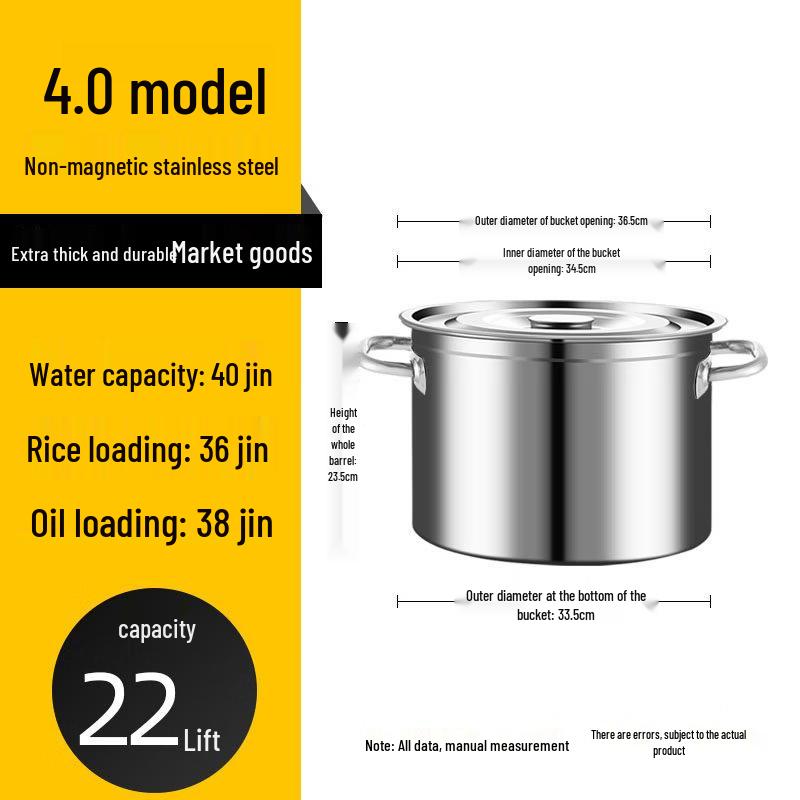 JPHZNB Thickened Multi-Purpose Pot with Lid - Set of 3