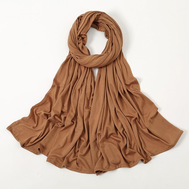 New solid color mercerized cotton sweat cloth headscarf hot-selling monochrome soft scarf YW