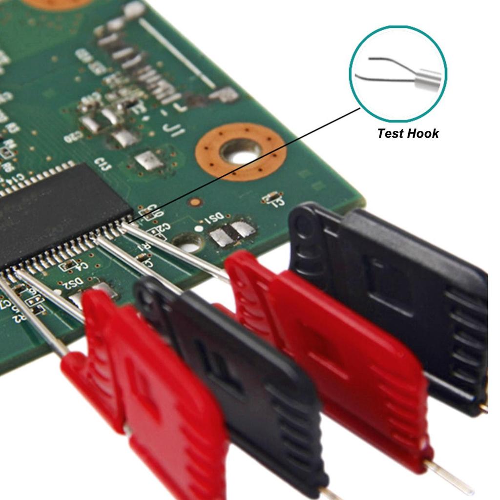 SDK08 Test Clip, Ultra-Small Clip Chip Foot Clip Micro IC Clamp for SOIC, TSSOP, TSOP, SSOP, MSOP, PLCC, QFP, TQFP, LQFP, SMD IC Test Chip