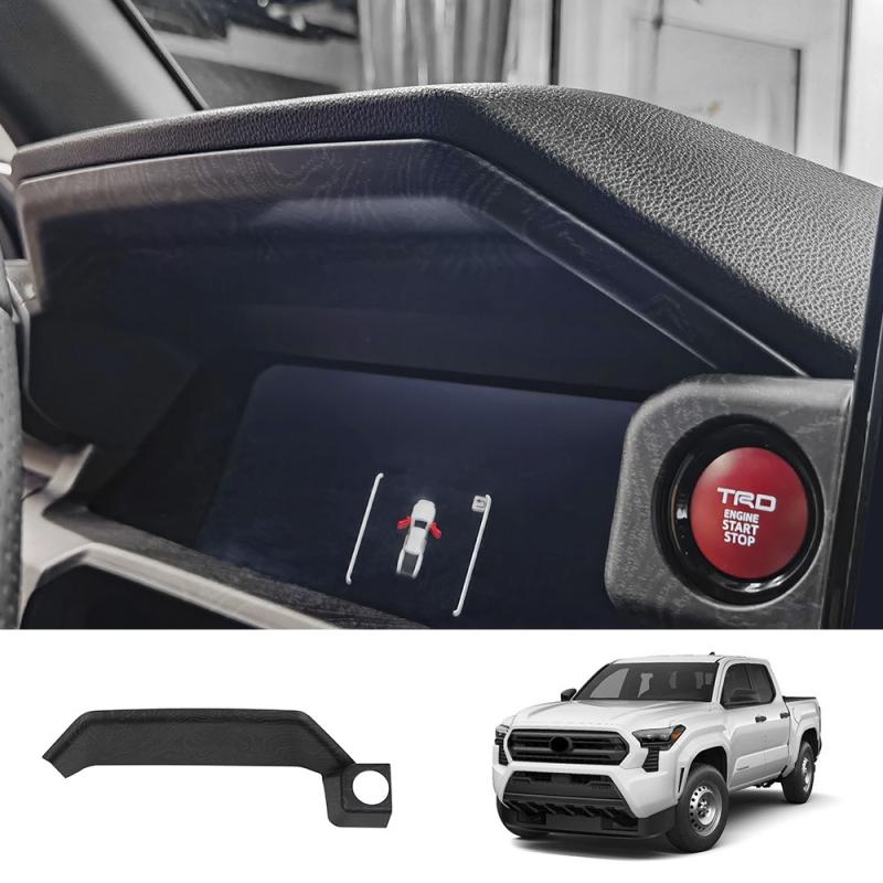 LHD For TOYOTA TACOMA 2024 2025 ABS Black Wood Central control window lift center control gear shift panle meter AC vent cover