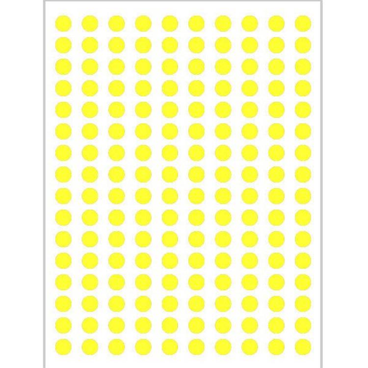 10 Colors Mixed Polka Dot Round Label Stickers: Small & Large, Red, Yellow, Blue, Green, Pink, White, Black, Orange