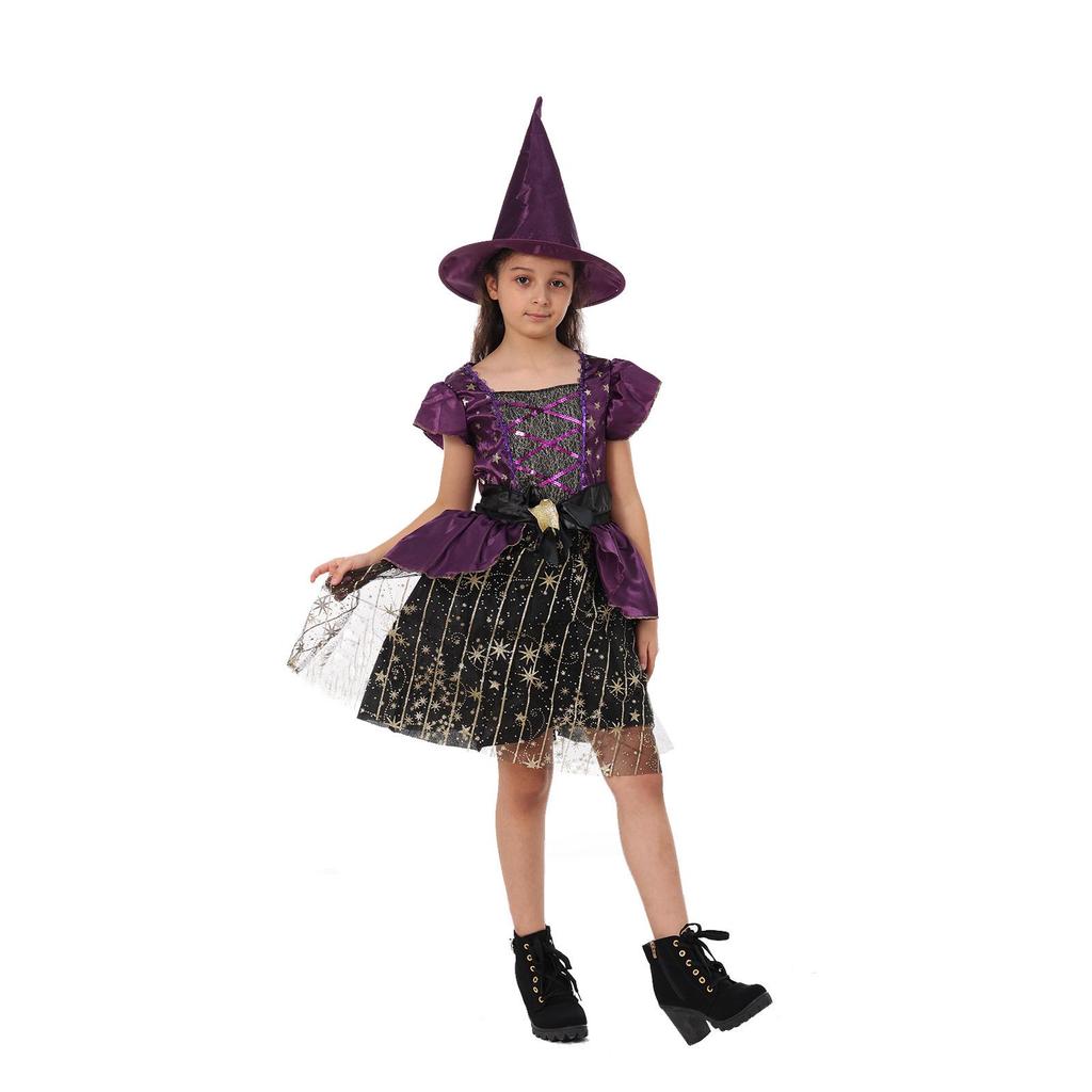 Little Witch Halloween Costume Set - Performance Outfit