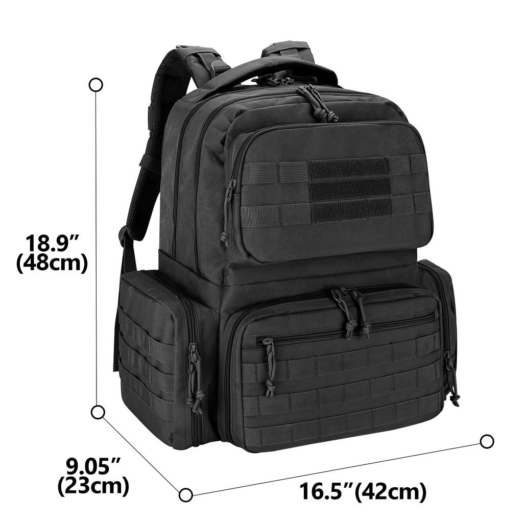 DSLEAF Handgun Backpack with 6 Pistol Cases, Large Capacity