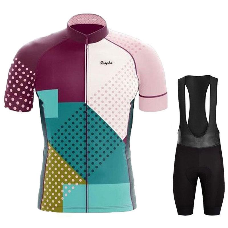 Gradually change color summer breathable cycling suit short sleeve suit road bike mountain road cycling equipment S
