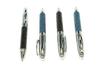 Genuine Brass Rotating Ballpoint Director in Premium Gift Black 2-Pack Leather-Wrapped Pens, Style, Box, K7-PD03-2-B