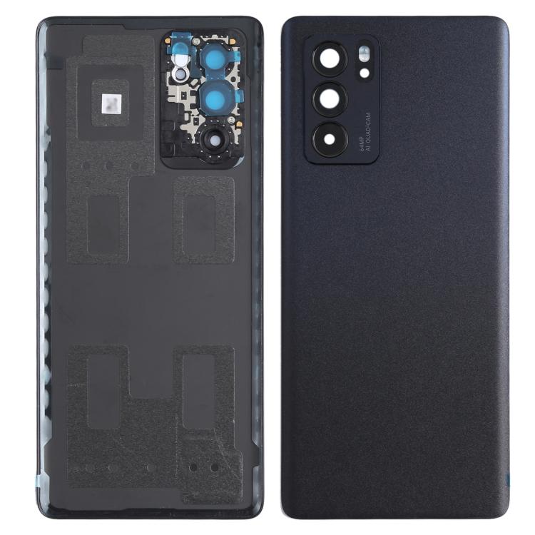 

For Oppo Reno6 Pro 5G PEPM00,CPH2249 OEM Back Battery Housing Cover with Camera Ring Lens Cover Part Black
