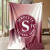Servette FC Měkká flanelová fleecová deka Lehká útulná teplá přehozová deka na pohovku postel domácí dekoraci