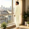 Men's Long Sleeve Button Down Pajama Set for Sleepwear Comfort