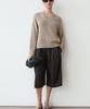 Masimodutti Cotton Blend V-Neck Knit Sweater
