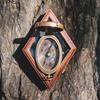 Handmade Brass Victorian Pocket Compass with Wood Box