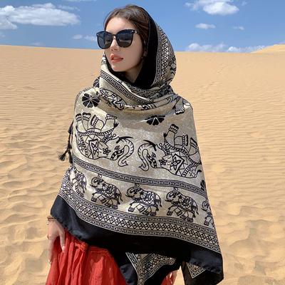 Women’s Fashion Shawl Lightweight Sunscreen Soft Silky Scarf for Travel Desert Beach Spring/summer Stylish Delicate Comfortable Shawl