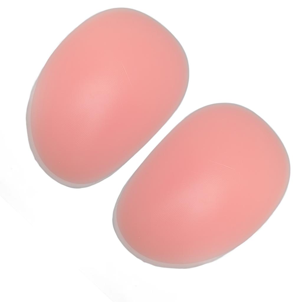 1 Par Silikon Rumpkuddar Tunna Kanter Avtagbar Vaddering Rumpinlägg för Kvinnor Rosa