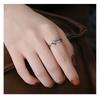 Adjustable Open Ring Men Women Sterling Geometric Vintage Style Band Finger