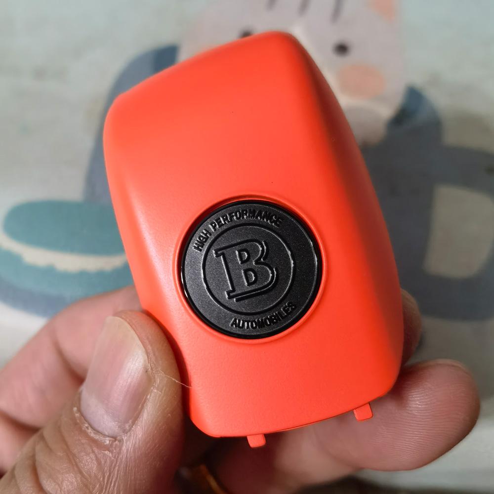 For BRABUS Key Shell Case Cover Matt Orange Brabus Key Case Key Cover For Mercedes Benz Brabus GLA GLE GLS GLC EQB C/E/S Class