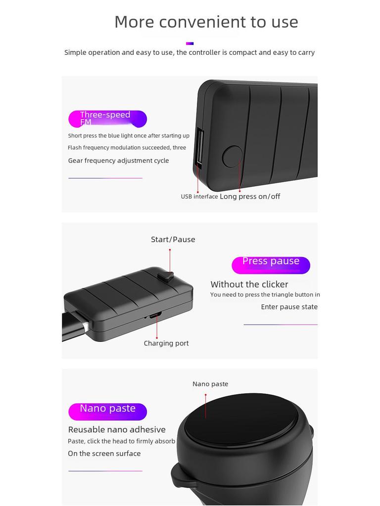 Cichy Kliker Ekranu Mobilnego z Długą Żywotnością Baterii