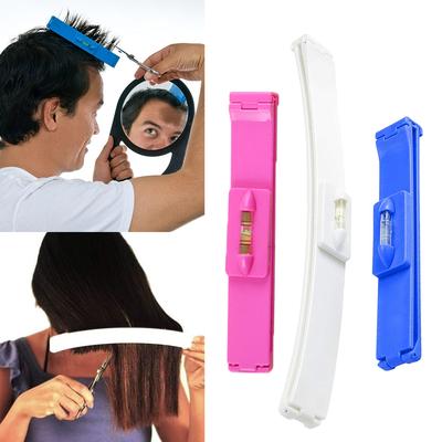 1 komplekti juukselõikuri narmaslõikuri tööriist DIY naiste tüdrukute juuksekammi juhend juukselõikamiseks Bang Level joonlaud