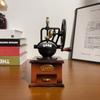 Vintage Hand-Crank Coffee Grinder Music Box Decor