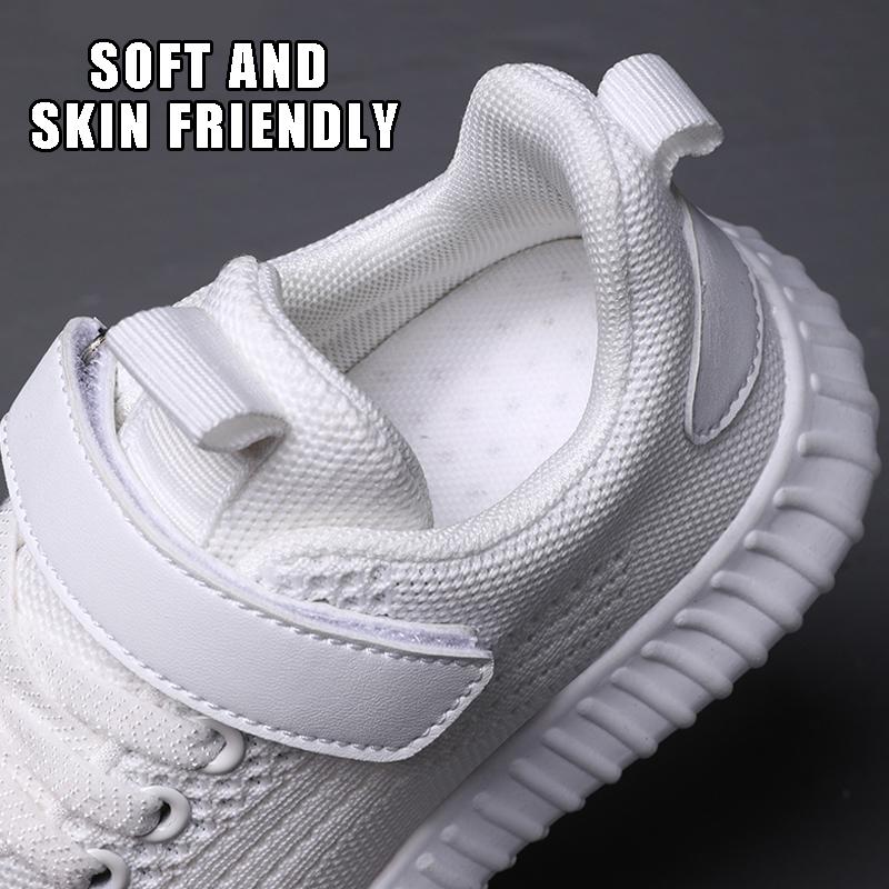 Kids Sneakers Casual Shoes for Boys Girls Fashion Breathable Non-Slip Kids Running Shoes Children Outdoor Students Mesh Flat