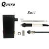 Quicko Mini T12-941 LED Soldering Station, DC Version, Portable for Outdoor DIY Model Airplane Soldering.