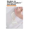 Suction Cup Bathroom Organizer Wall Shelf for Soap and For Shampoo Bottles No Drill Installation Cream 5.9x8x14cm