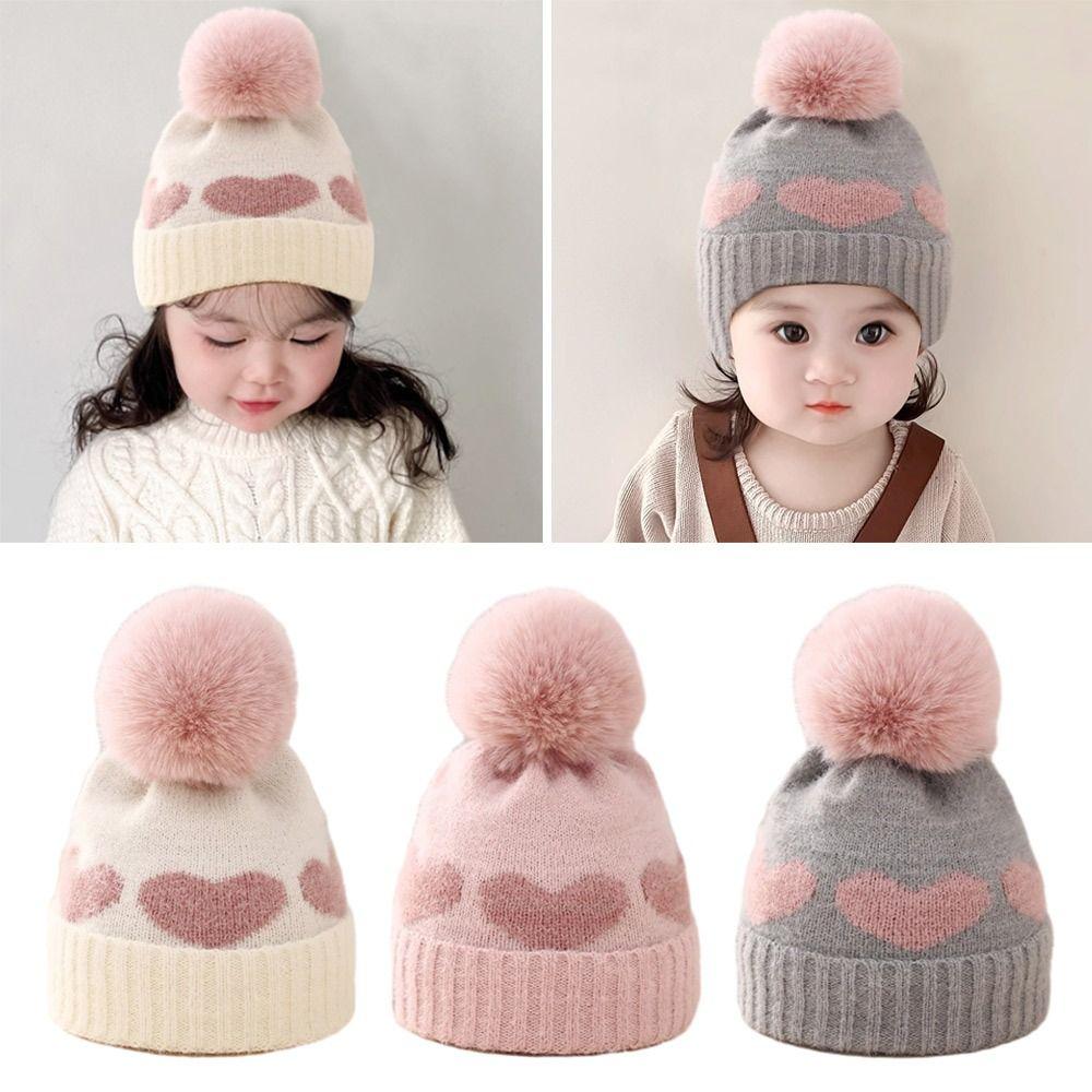 

Детская вязаная шапка из искусственного меха, теплая детская шапка, осенне-зимняя шапочка, шапочка для новорожденных