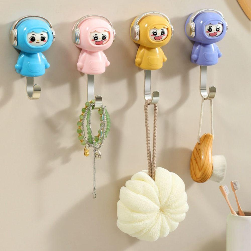 No Hole Face Changing Hook Cute Style Organization Hooks Wall Mount Decorative Hooks  Home Decor
