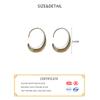 PONYKISS S Sterling Silver Line Hook Stud Earrings For Women Party Classic Fine  Minimalist Accessories