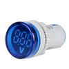 Mini Voltmetro Digitale Rotondo 22mm AC 12-500V Volt Tensione Tester Misuratore Monitor Potenza Indicatore LED Spia per Auto Camion Camper