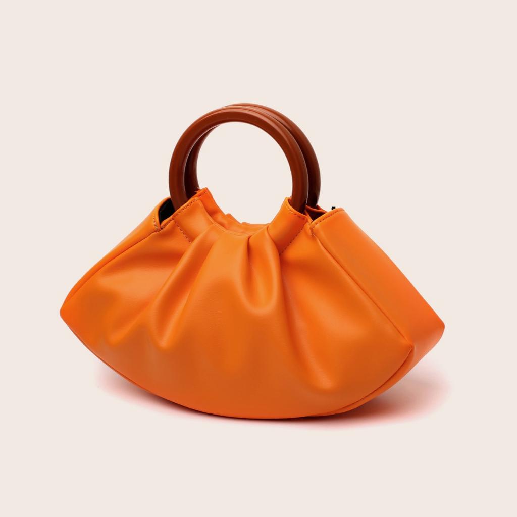 Borse da Donna Pieghettate a Forma di Raviolo Portamonete e Borse a Mano Leggere Morbida Pelle Borse da Sera da Donna Borsa a Spalla a Tracolla Casual