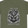 Lion Illustration T-Shirt | 'The Lion Doesn't Wipe' Graphic Tee