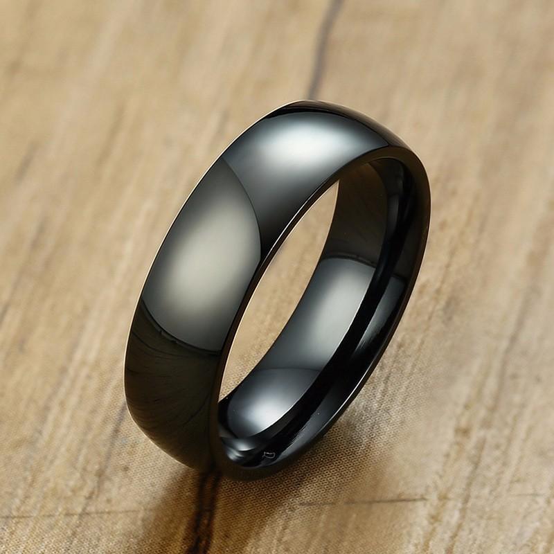 Vnox Classic Wedding Ring for Men Women Stainless Steel Finger Band Jewelry 6mm 8mm Classic Plain Ring