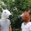 Latex Horse Head Mask Halloween Costume Animal Masks Party Costume Theater Cosplay Prop Gaming Style Dance