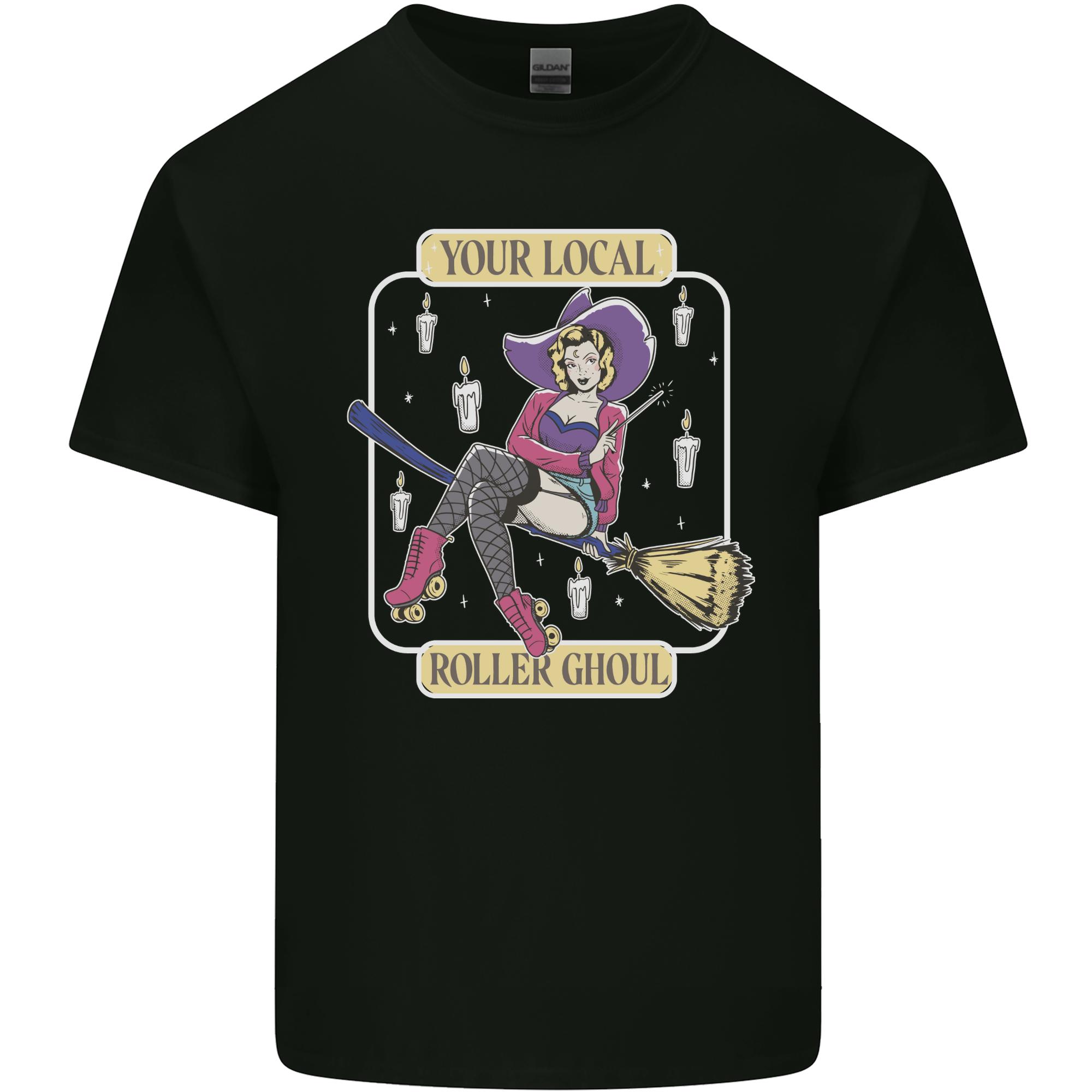 Roller Ghoul Funny Halloween Roller Skating Unisexs Light Cotton TShirt S