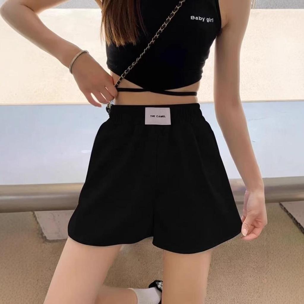 Women's Summer A-line High Waist Sports Shorts - Versatile Loose Fit for Running