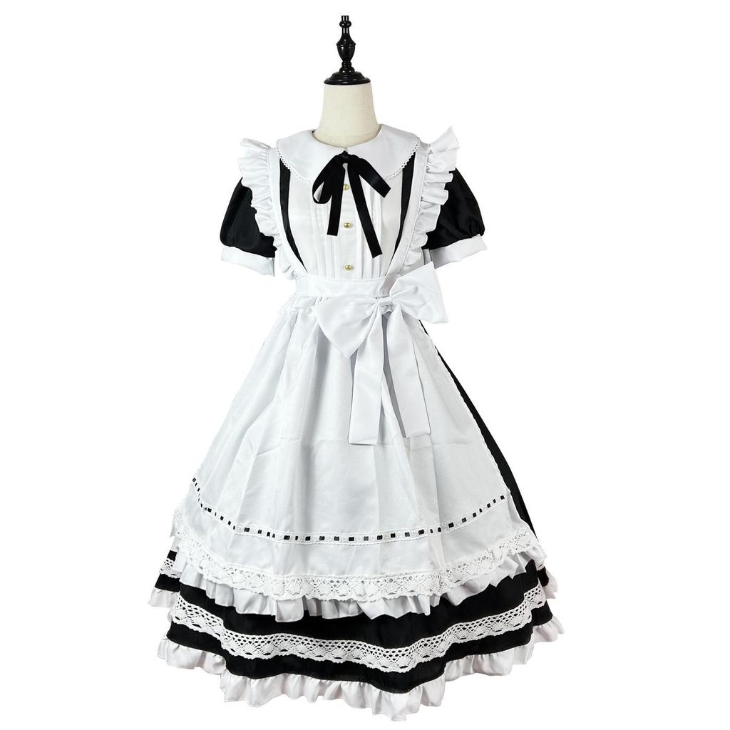 Classic Long Sleeve Maid Costume - British Butler & Japanese Uniform Cosplay