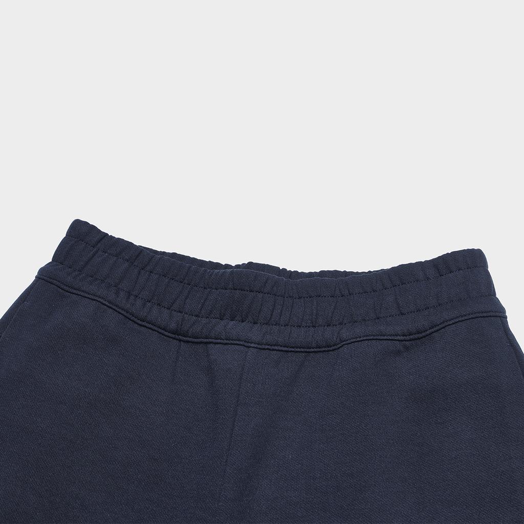 Fila Pantalones Deportivos Casuales de Punto con Puño Estampado de Letras para Mujer, parte inferior Azul Oscuro F11W419602F-NV