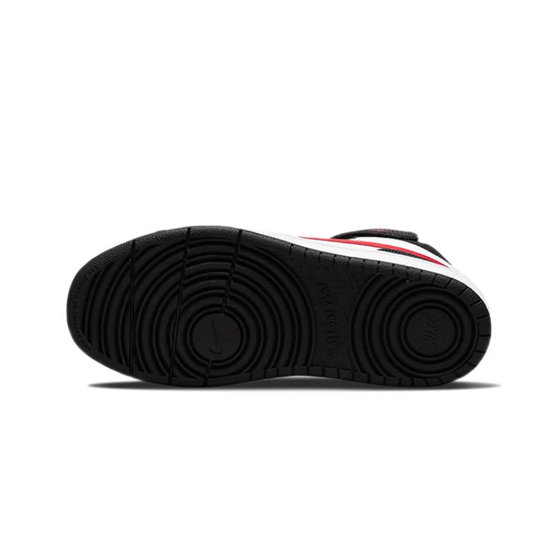 Nike Court Borough Mid 2 Slip Resistant Abrasion Resistant Mid Top Skateboard Shoes Black White Red Sneakers DO5891-161