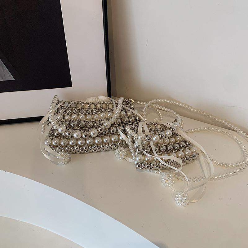 Modern Unisex Kids Mini Crossbody Bag In Vibrant Color Block With Pearls