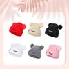 Gorro Liso para Bebé Lindo Gorro de Punto con Orejeras para Niños Gorros de Ganchillo para Niños Gorro de Invierno para Niños