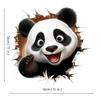HD 3D Panda Car Stickers Scratch Covering UV Cartoon Car Body Door Stickers Personalized Creative 3D Electric Car Stickers