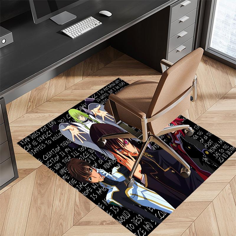 Anime Code Geass Printed Absorbent Washable Carpet,Non-Slip Bathroom Mats,Kitchen Rugs,Living Room Entrance,Camping Picnic Rugs